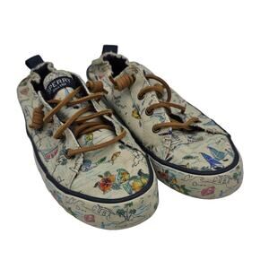 Women's Sperry Topsider Crest Ebb Map Bahamas Caribbean Sneakers Shoes Size 7.5M